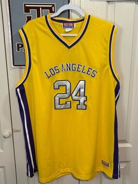 Los Angeles 24 Yellow Basketball Jersey by EB Sports